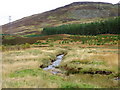 Moorland burn, Corrymuckloch in PH8 0EG