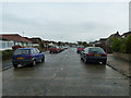 Crowborough Drive on a dull morning in early December in BN12 5BS