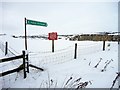 Public footpath to a quick end in DL12 9SP
