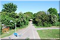 Cycle path as seen from Rowner Road in PO13 0BL