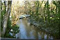 The river Caen upstream from Dean's bridge in EX33 1BE