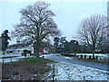 Bishop's Norton in snow in GL2 9LN