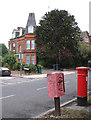 Post Boxes and Corner House in N12 7PH
