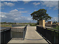 Swing bridge at RSPB Saltholme in Billingham South Ward