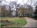 Russell Square: south east side of the gardens in WC1X 8NX