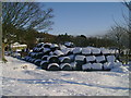 Hay bales at Little Aiden Farm in G84 0JB