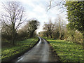 Road to entrance of South Elmham Hall in St. Cross, South Elmham