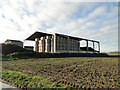 Dutch barn and straw bales in IP19 0PD