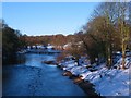 The Wharfe in winter in LS23 6AJ