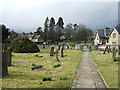 Wensley churchyard, looking north in DL8 4HJ