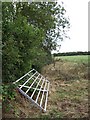 Hedge, gate and footpath, Clipstone in LU7 9NE
