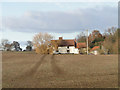 Hollytree Farm from across the field in IP17 3JW