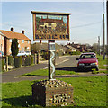 Wortwell village sign in IP20 0HS