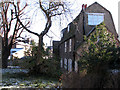 St Peter's churchyard and the back of Kettle's Yard in CB3 0BU