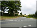 Road junction on the A489 at Broadway in SY15 6DX