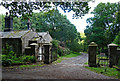 Lodge and gates near Sandhoe in Sandhoe