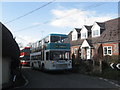 Buses in Church Road in SP4 0LE
