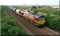EWS 66179 Passes Under Black's Bridge Bound for Boulby Potash Mine in TS11 6ES
