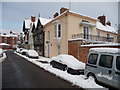 Properties on Dinham, Ludlow in the snow in SY8 1EE