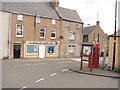 Telephone box and bank, Errol in PH2 7QH