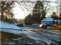 A little lingering Christmas snow on the Old Bath Road, Sonning in RG4 6ST