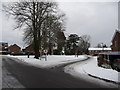 Romsey: snow in Viney Avenue in SO51 5AT