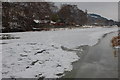 The Tweed frozen at Hay Lodge Park in EH45 9ED