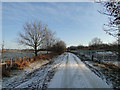 Road across Walberswick Nature Reserve in IP18 6UW