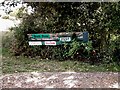 Signs at Brook Farm gate in Dengie
