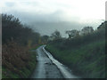 Lane below Patrishow Hill in NP7 7LR