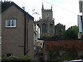 Westbury on Trym Church from Chock Lane in BS10 5HL