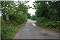 Road and public footpath near Blindley Heath, Surrey in RH7 6JF