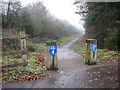 Foot and cycle path to Wardley Hill Road in Ellingham and Kirby Cane
