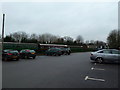 Alresford Station Car Park on a gloomy December afternoon in SO24 9AS