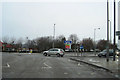 Broadfields Retail park roundabout from Oxford Road in HP19 8ZU