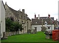 Old buildings around churchyard of St. Sampson's Parish Church in Cricklade