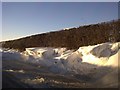 Snow Drift on the B4364 in SY8 3EQ