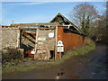 Derelict barn by the track to Warren Hill and Washington Common in RH20 4EP