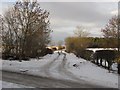 Snow covered roads, Longbank in TD11 3HY