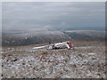 Crashed aircraft near Corn Du in LD3 8NL
