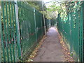 Footpath from The Fairway to Stoneyfields Park in NW7 3BH
