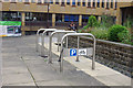 Cycle parking outside Northgate House, Halifax in HX3 5AR