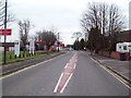 The A61 Derby Road Entering Clay Cross in S45 9NB