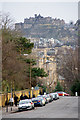 Edinburgh Castle from Arboretum Place in EH3 5NZ