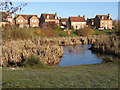 Balancing pond by Humphries Drive, Brackley in NN13 6QG