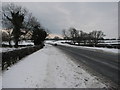 Snow scene near Morpeth in NE61 3JF