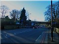 Railway bridge over road at West Dulwich Station in SE24 9HD