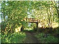 Disused footbridge over a disused railway in BA4 5JL