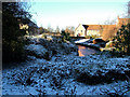 Icy riverlet in Tayfen Estate in IP33 3RR