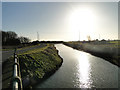 Late afternoon sun at Leedsgate Bridge in PE12 0DZ